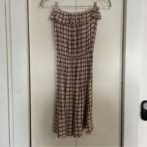 Kimchi Blue (Urban Outfitters) Strapless Floral Dress Vtg Early 2000s Size XS